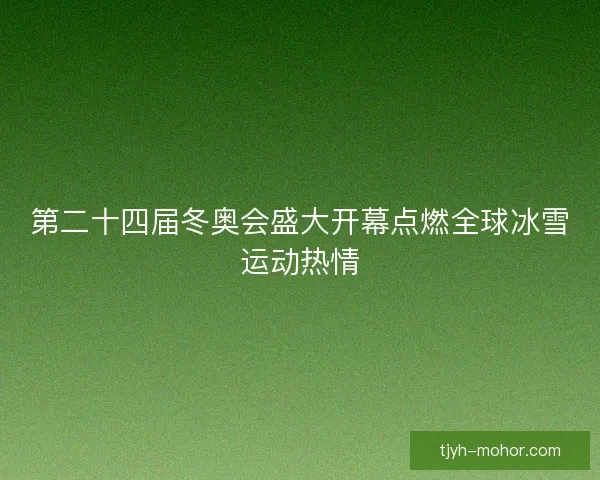 第二十四届冬奥会盛大开幕点燃全球冰雪运动热情 第二十四届冬奥会盛大开幕点燃全球冰雪运动热情